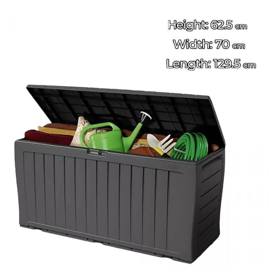 صندوق تخزين خارجي كبير للحديقة مقاوم للعوامل الجوية - Deck Box 416 Lt