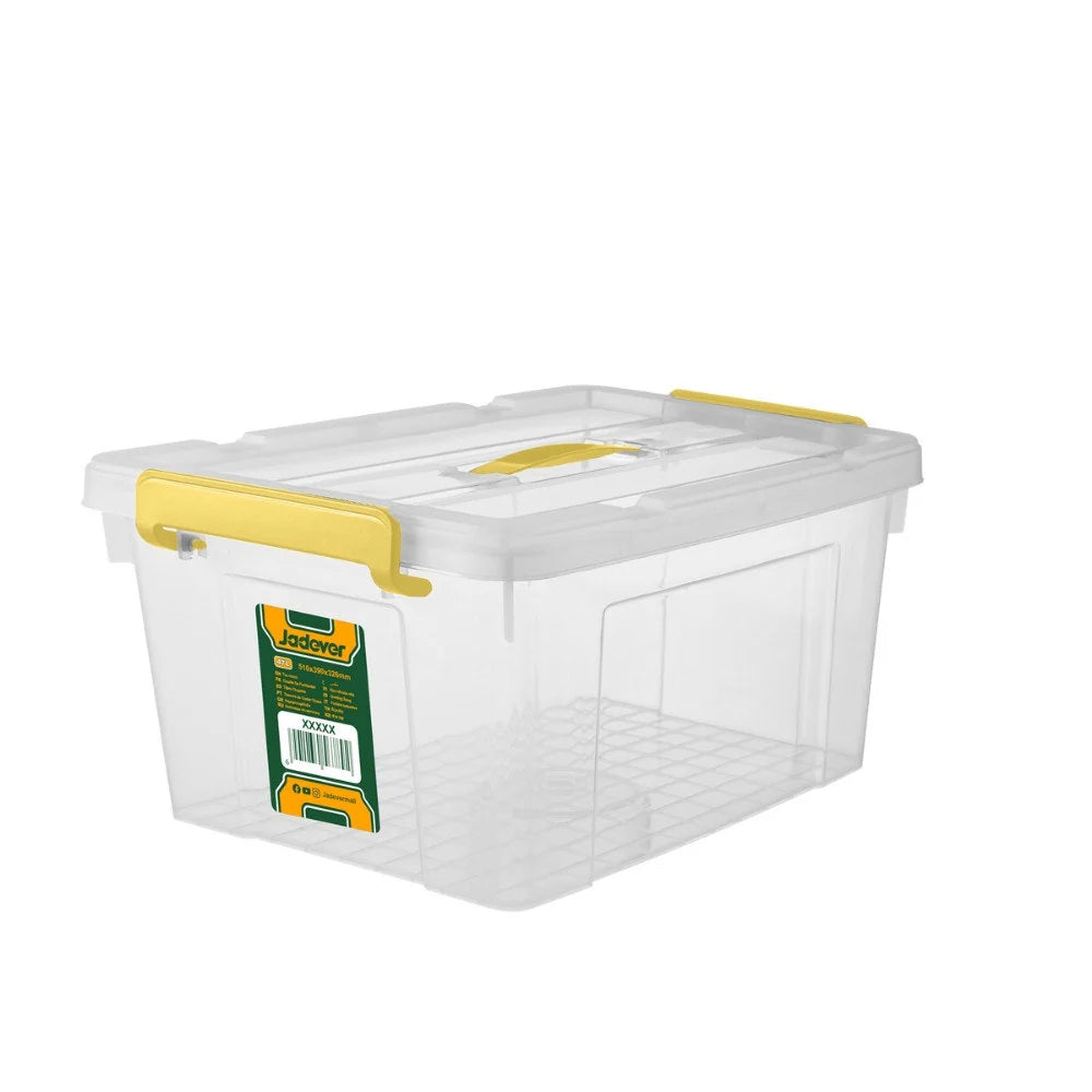 صندوق تخزين متين بغطاء محكم 66لتر - Durable Storage Box with Tight-Fit Lid 66L