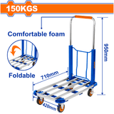 **عربة نقل معدنية قابلة للطي بقدرة تحميل 150 كغ - Wadfow Folding Trolley 150KG**