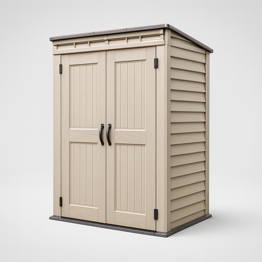 مخزن أدوات حديقة صغير مقاوم للعوامل الجوية - YardMate Pent Plus Storage Shed Small Size
