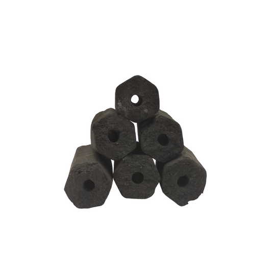 فحم  شوي سداسي من هيدرا 2.5 كغ - Hedera Hexagon Charcoal 2.5 kg