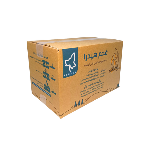 فحم  شوي سداسي من هيدرا 2.5 كغ - Hedera Hexagon Charcoal 2.5 kg