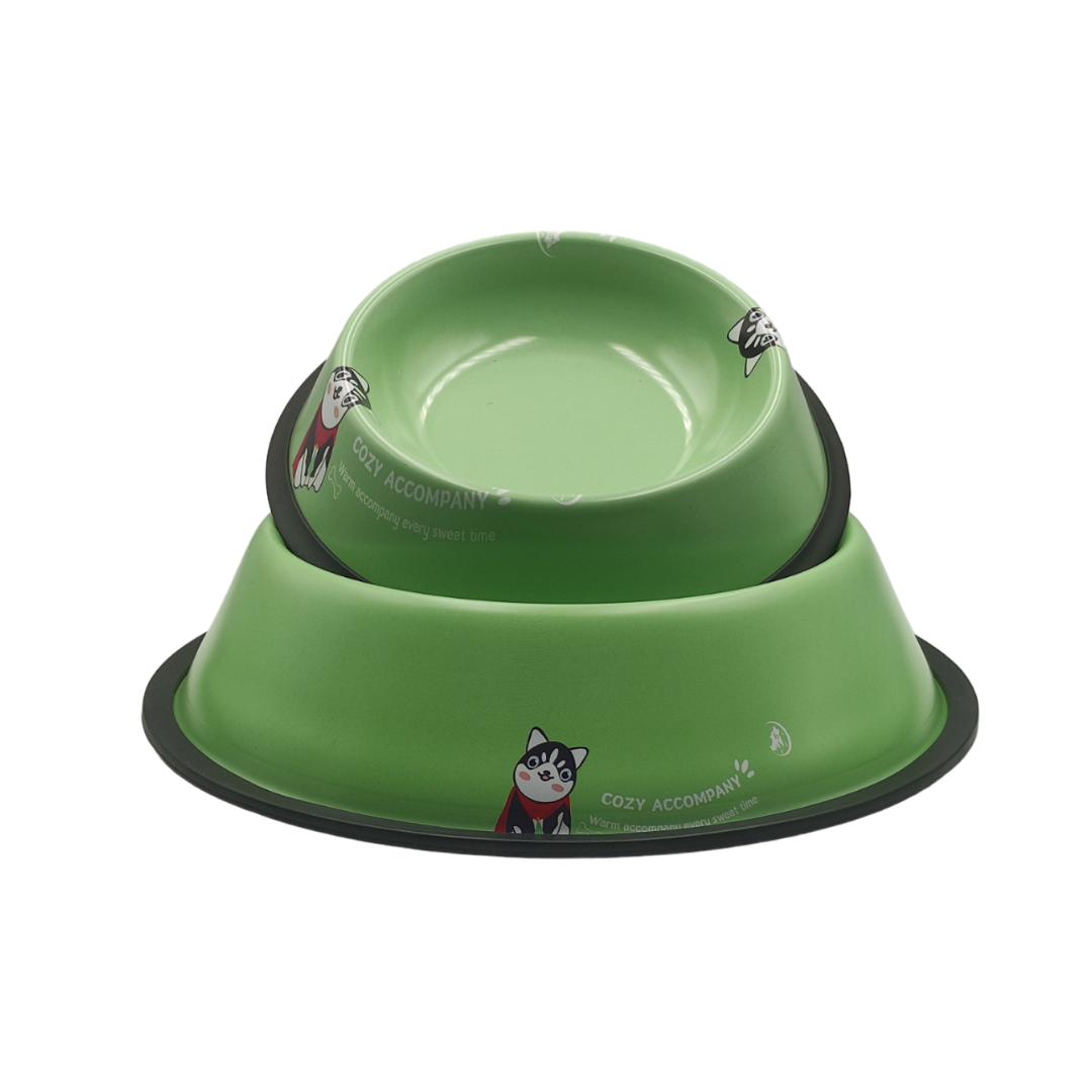 طبق طعام للقطط ستانليس ستيل - Stainless Steel Cat Food Bowl