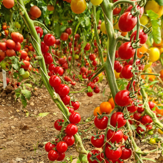 بذور هجينة ( بندورة ) طماطم إلما كرزية عنقودية 1000 بذرة - Elma Cluster Small size F1 Tomato Seeds 1000 Seeds