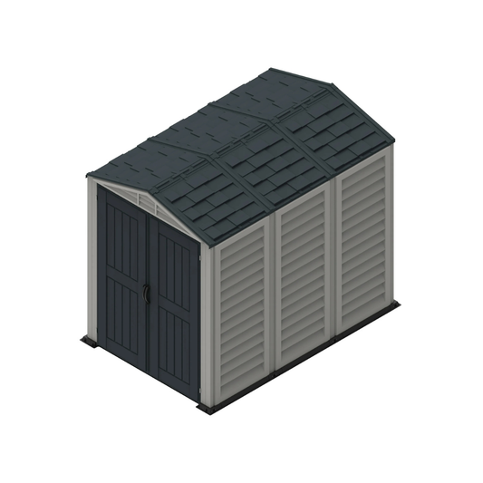 مخزن أدوات حديقة كبير مقاوم للعوامل الجوية - YardMate Pent Plus Storage Shed Large Size