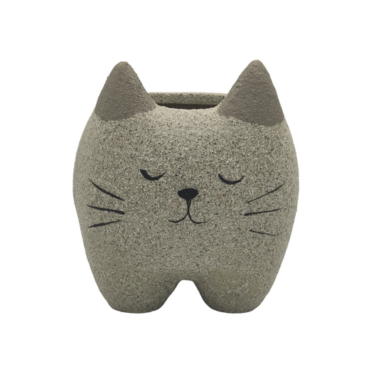 حوض كيتي كات الإسمنتي - Kitty Cat Cement Pot
