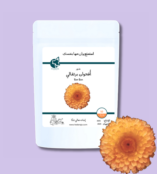 بذور أقحوان برتقالي عالية الجودة - High Quality Calendula Officinalis Bon Bon Orange Seeds