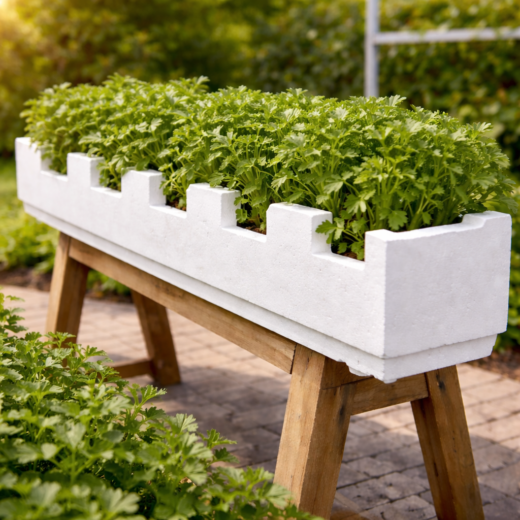 قناة زراعة بوليسترين بطول 1 متر – 1m Polystyrene Growing Channel