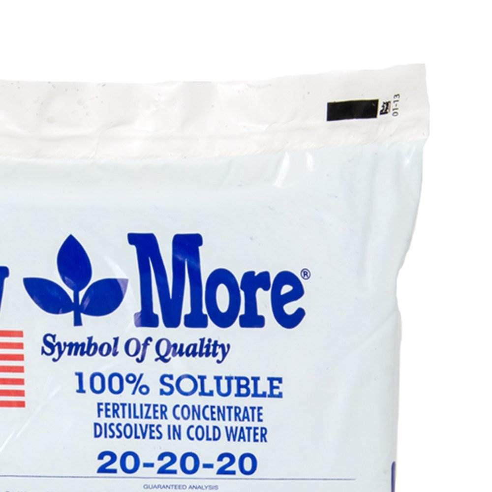 سماد نباتات متوازن جرومور 20-20-20 قابل للذوبان 11.3 كغ | Grow More Fertilizer 20-20-20 Water Soluble 11.3KG