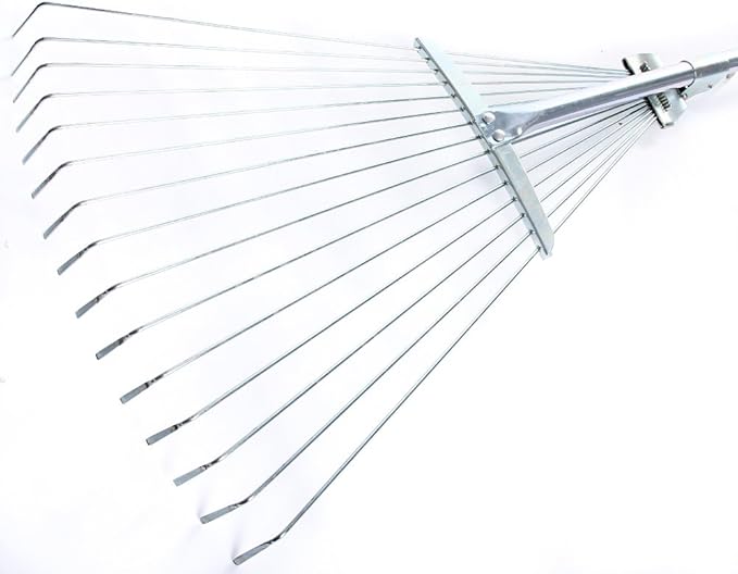 مشط تجميع أوراق معدني قابل للتعديل - Adjustable Metal Leaf Rake