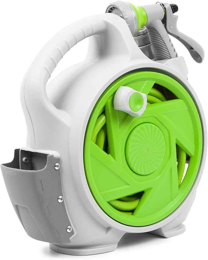 بكرة بربيش مع بربيش بطول 15 متر - Garden Mini Hose Reel 15m High Quality