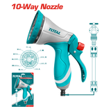 فرد رش ماء معدني 10 حركات معدني من توتال - Total Metal Trigger Nozzle