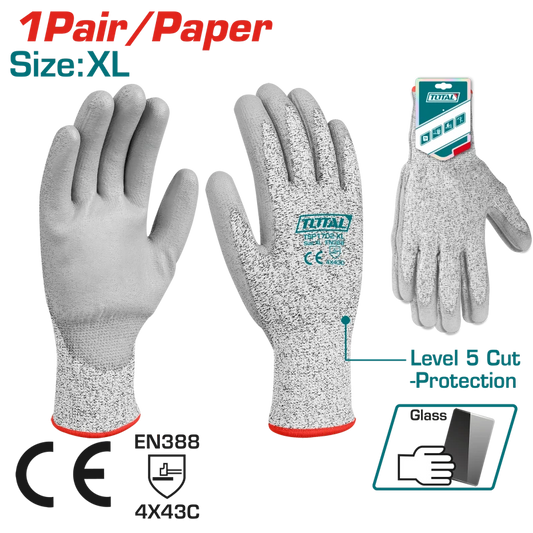 قفازات مقاومة للقطع من توتال - TOTAL Cut Resistant Gloves