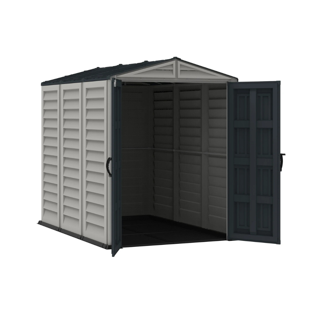 مخزن أدوات حديقة كبير مقاوم للعوامل الجوية - YardMate Pent Plus Storage Shed Large Size