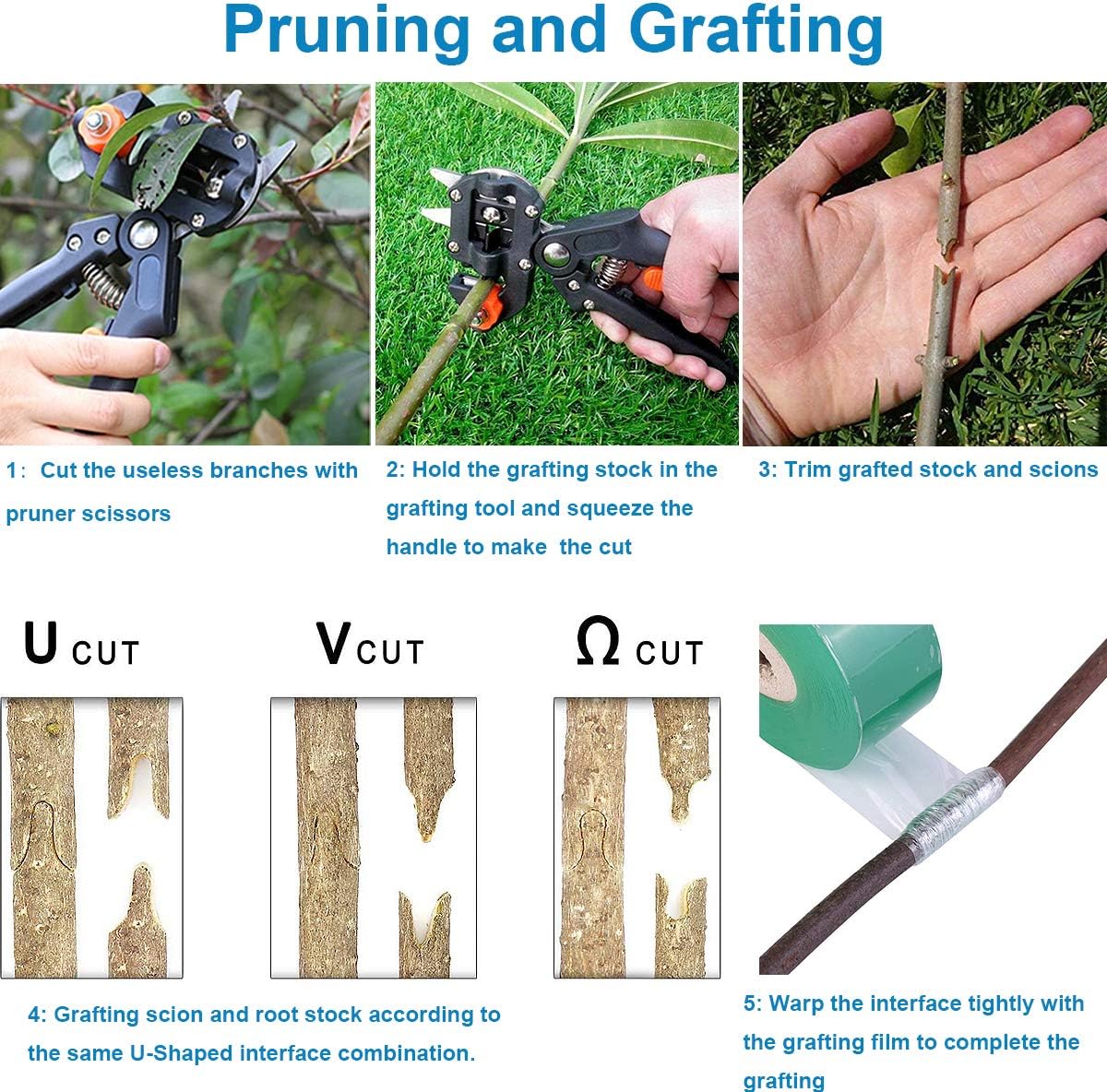 شنطة أدوات تطعيم متكاملة - Garden Grafting Tool Kit