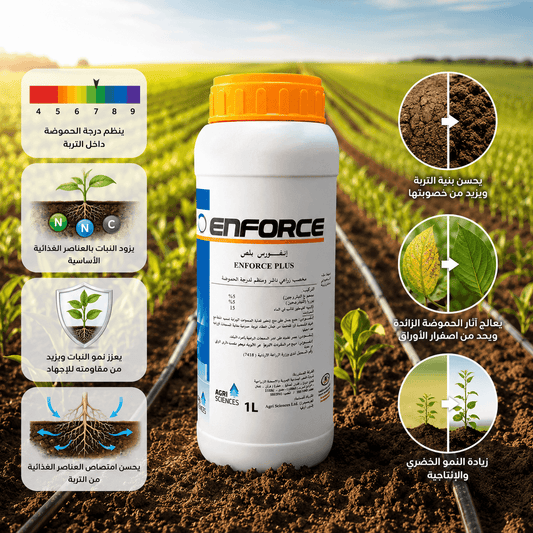 منظم حموضة مياه الري إنفورس بلس | ENFORCE PLUS Water pH Regulator & Fertilizer Enhancer