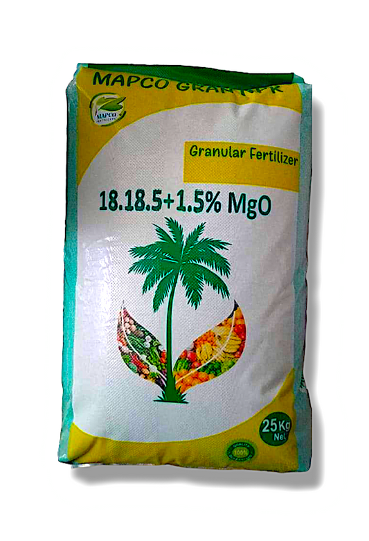 سماد مركب ميكافوز مابكو - MAPCO NPK 18-18-5 +TE