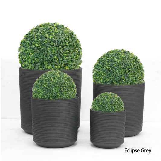 حوض نباتات فايبر أسطواني - قياسات متعددة - ألوان مميزة