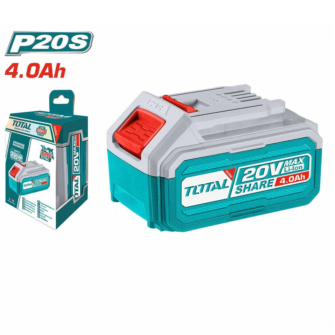 بطارية ليثيوم توتال Total 20 فولت 4 أمبير – Total 20V 4.0Ah Lithium Battery