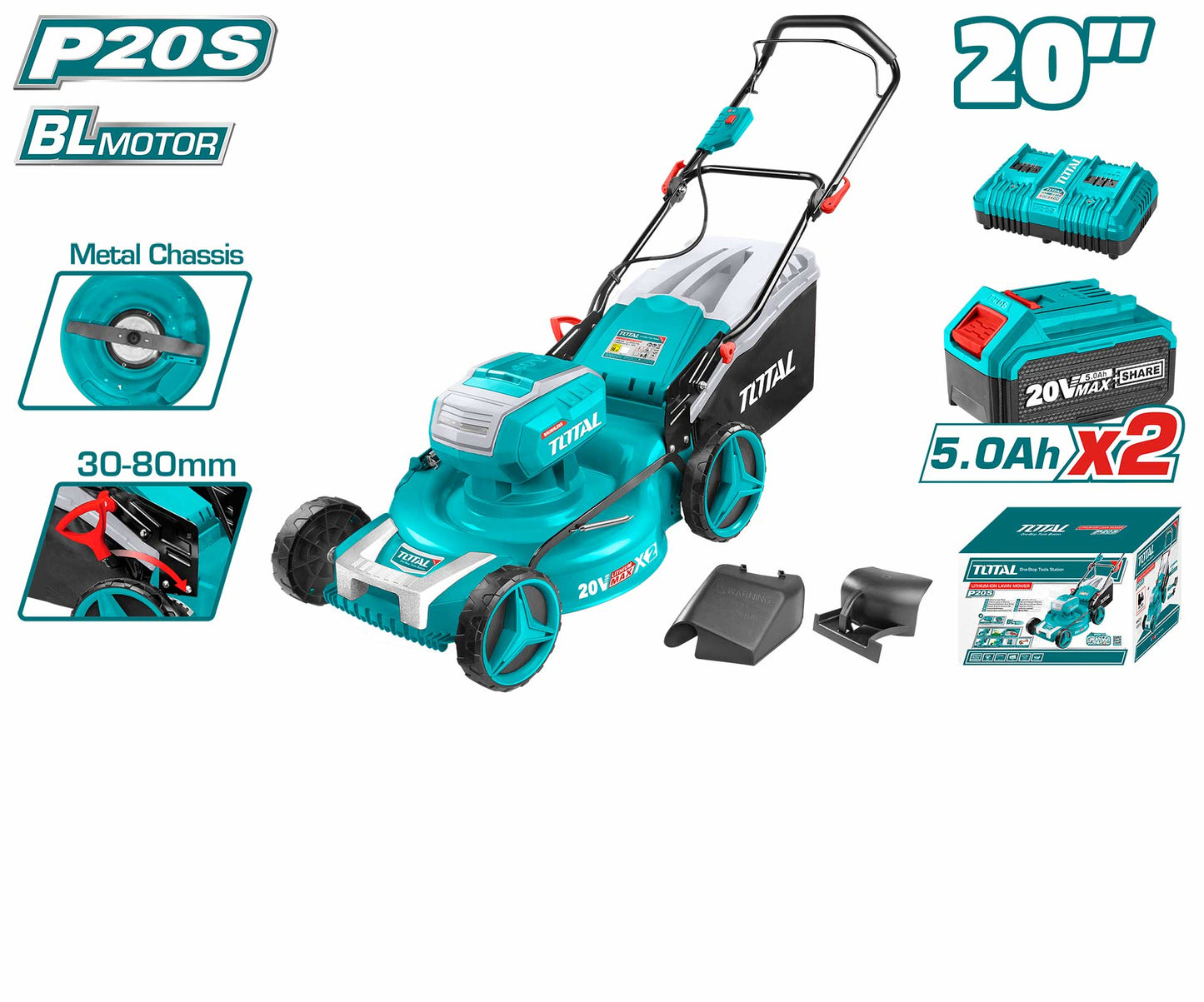 ماكينة قص العشب ليثيوم أيون من توتال - Total Lithium-Ion Lawn Mower
