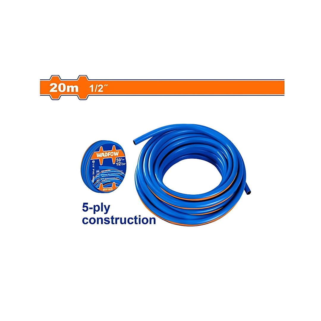 بربيش حديقة 20 متر (1/2 انش) متين 5 طبقات من وادفو - WADFOW Garden Hose 20m