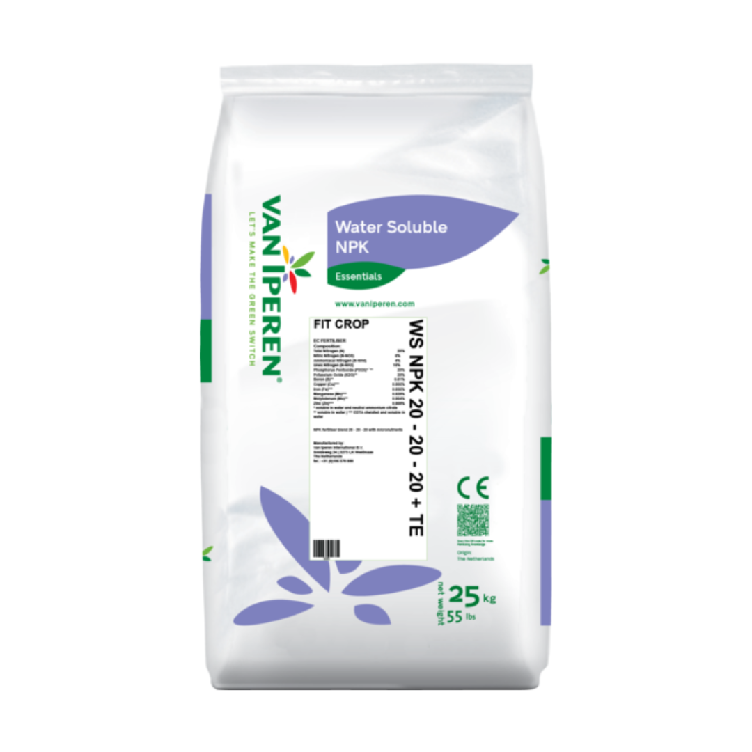 سماد 20-20-20 + عناصر صغرى من فان ايبرين 25 كغم - Van Iperen WS NPK 20-20-20 + TE 25 Kg