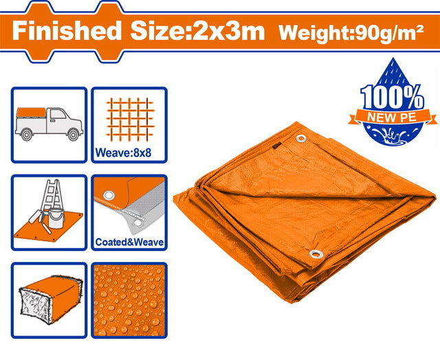 شادر بلاستيكي مقاوم للماء من بولي إيثيلين – مقاسات متعددة - Waterproof Polyethylene Tarp – Multiple Sizes