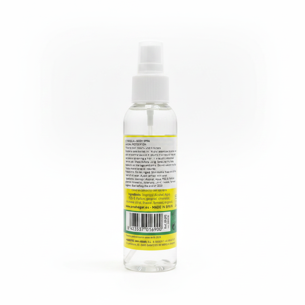 طارد البعوض — سبراي سيترونيلا للجسم | Citronella Body Spray – Natural Insect Protection