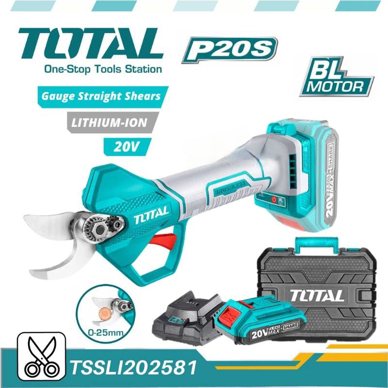 مقص أشجار شحن من توتال - Total Lithium-ion Gauge Straight Shear