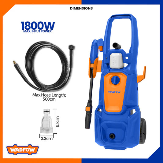 مضخة غسيل السيارات من وادفو 1800 واط - Wadfow High Pressure Washer 1800 W