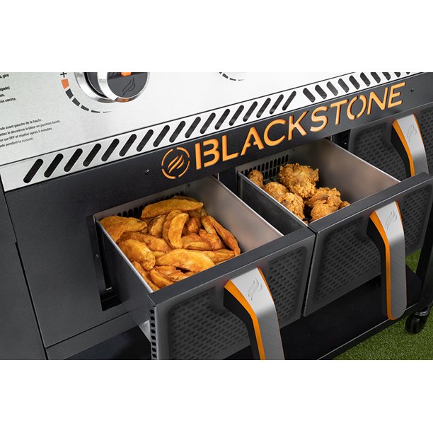 مشوى غاز مسطحة مع قلاية هوائية Blackstone 36" Griddle Air Fryer Combo