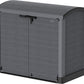 بيت صندوق نفايات بلاستيكي مزدوج بغطاء هيدروليكي - Double Waste Bin Plastic Shed