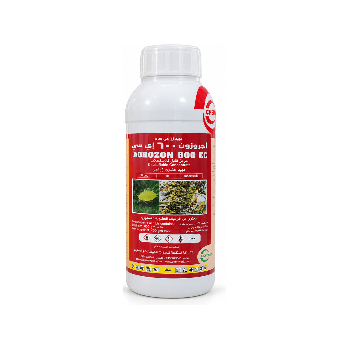 عبوة مبيد أجروزون Agrozon 600 EC من CHEMVET بحجم 100 مل