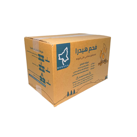 Hexagon charcoal hedera 2.5 kg - فحم  شوي سداسي من هيدرا 2.5 كغ