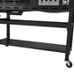مشوى غاز وفحم 3 شعلات مع مدخنة جانبية وموقد جانبي | 3-Burner Gas & Charcoal Combo Grill with Offset Smoker