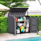 بيت صندوق نفايات بلاستيكي مزدوج بغطاء هيدروليكي - Double Waste Bin Plastic Shed