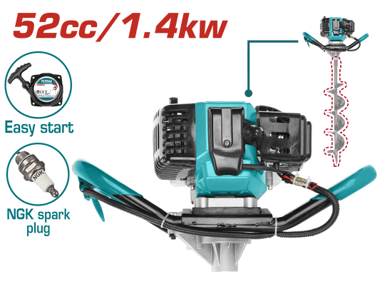 Total Gasoline Earth Auger - جهاز حفر الأرض بالبنزين من توتال