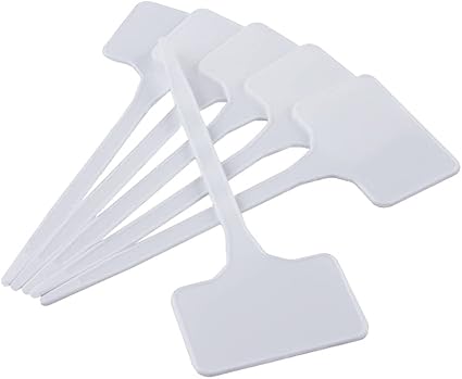 بطاقات تحديد النباتات ( ليبل ) عدد 5 - Plastic Plant Labels 5 Pcs