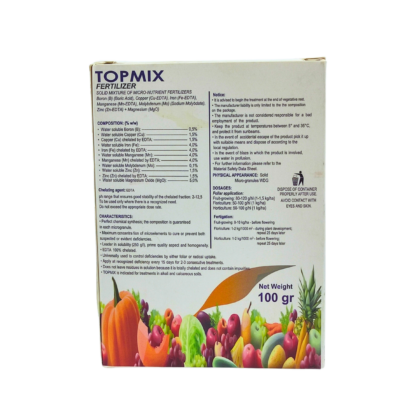 Topmix trace elements 100 gm -  توب مكس عناصر صغرى 100غم