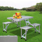 طقم طاولة وكراسي رحلات قابلة للطي من الألومنيوم - Portable Folding Picnic Table Set