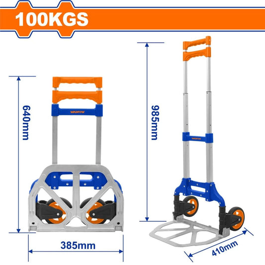 عربة نقل قابلة للطي بقدرة تحميل 100 كغ - Wadfow Folding Hand Truck 100KG