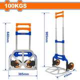 عربة نقل قابلة للطي بقدرة تحميل 100 كغ - Wadfow Folding Hand Truck 100KG