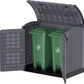 بيت صندوق نفايات بلاستيكي مزدوج بغطاء هيدروليكي - Double Waste Bin Plastic Shed