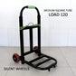 عربة نقل قابلة للطي بقدرة تحميل 100 كغم مع عجلات صامتة وحبال تثبيت - Foldable Hand Trolley 100 kg Capacity