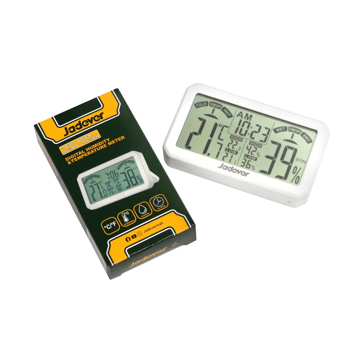 جهاز قياس الرطوبة ودرجة الحرارة الرقمي -  Digital Humidity & Temperature Meter measures