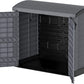 بيت صندوق نفايات بلاستيكي مزدوج بغطاء هيدروليكي - Double Waste Bin Plastic Shed