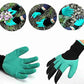 Garden Genie Gloves For Digging Planting With 4 ABS Plastic Claws Gardening -   قفازات البستنة للحفر والزراعه مع 4 مخالب بلاستيكية