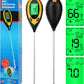 Soil Tester, 4 in 1 TEMP, PH , HUM, LIGHT - جهاز فحص التربة درجة الحموضة ، درجة الحرارة ، نسبة الرطوبة ، نسبة الإضاءة