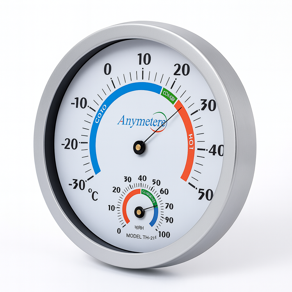 مقياس حرارة ورطوبة تناظري – Thermo Hygrometer دائري 20 سم