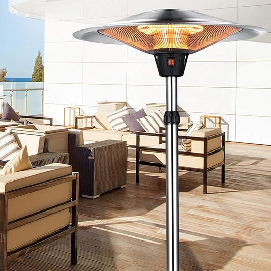 صوبة كهربائية خارجية ستاند 2100 واط مع ريموت تحكم - Outdoor Electric Patio Heater 2100W with Remote